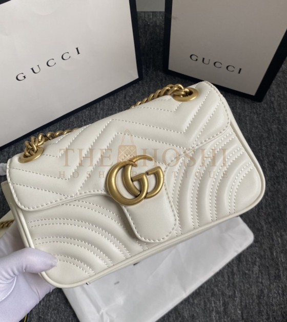 Gvc*1 GG Marmont Small Shoulder Bag 22x6x13cm 446744 Master Quality