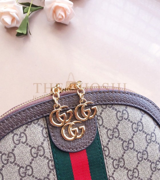 Gvc*1 Ophidia Small Crossbody Bag Canvas Brown Leather 23.5*8*19cm Master Quality