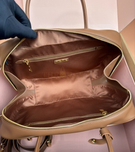 MIU MIU Beau Handbag Brown Size 34*10*23CM Master Quality