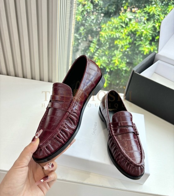 Sa1nt Lau*nt Y51 Logo Le Loafers Red  Master Quality