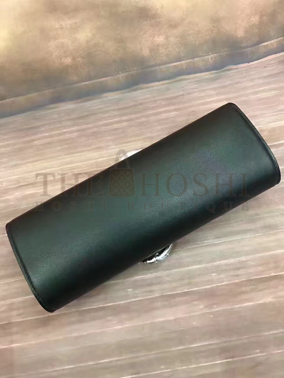 H**me5 Handmade Egee Clutch In Black Swift Leather Master Quality