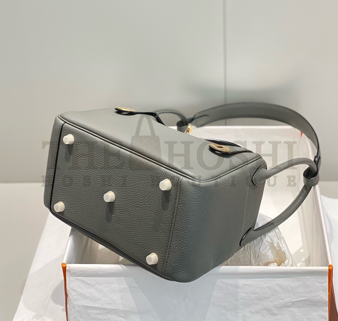 H**me5 Lindy 26cm Bag In Gris Meyer Clemence Leather GHW Master Quality