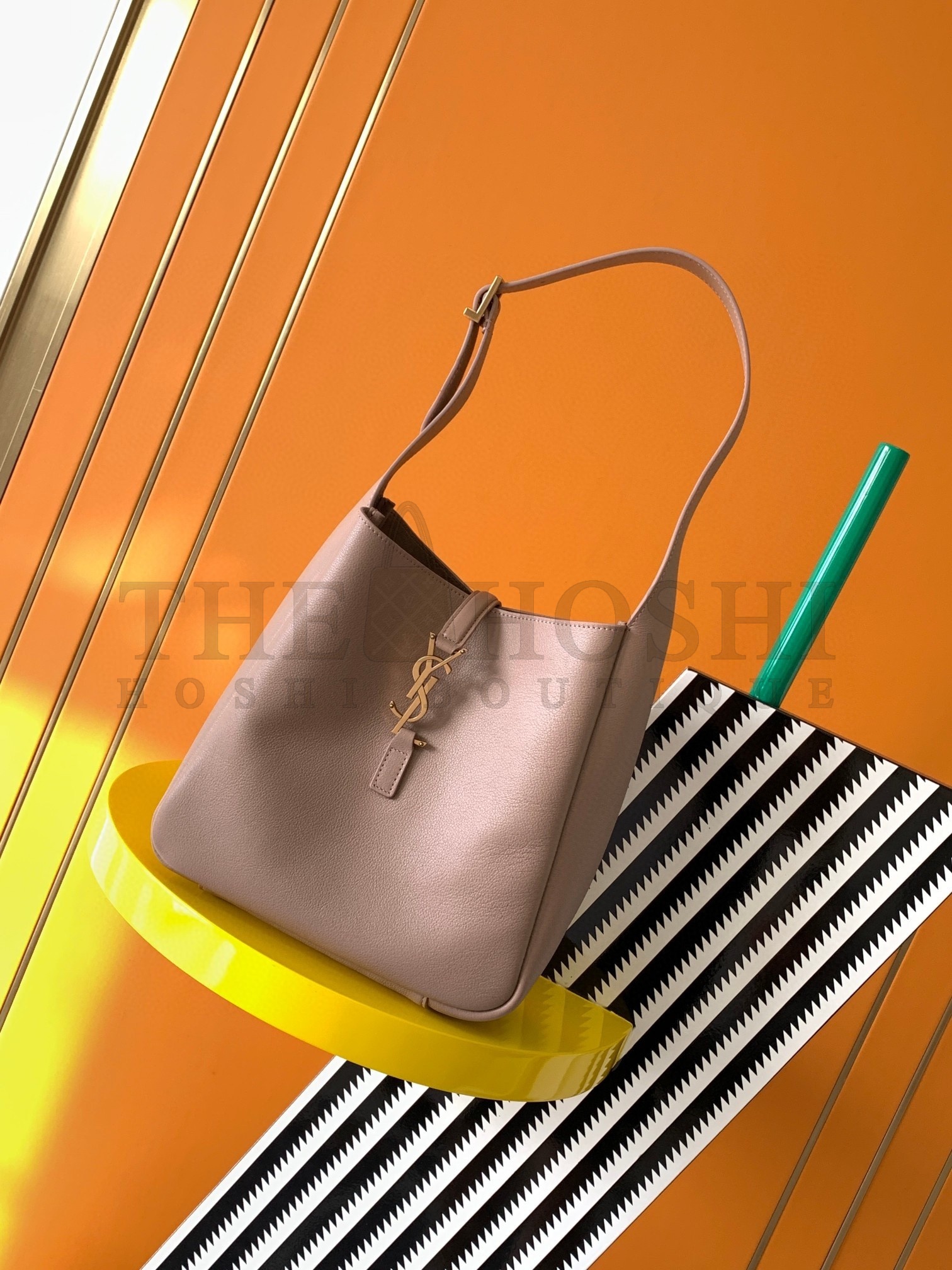 Sa1nt Lau*nt Le 5 A 7 Soft Small Shoulder Bag in Beige Leather Master Quality