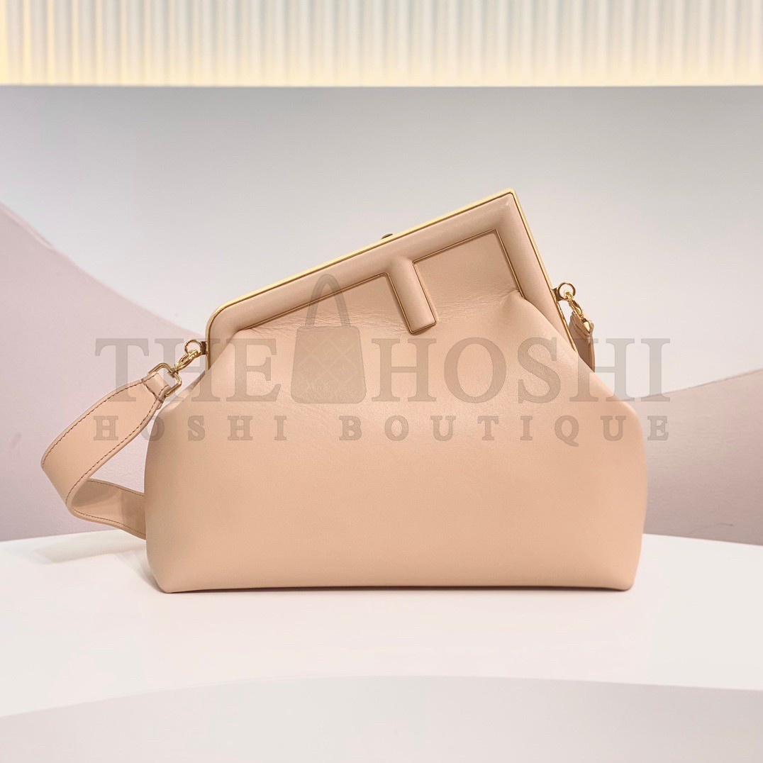 F**di First Medium Bag In Powder Pink Nappa Leather Master Quality