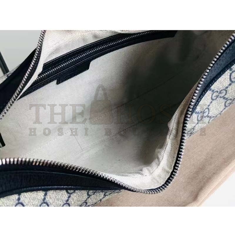 Gvc*1 Women GG Attache Large Shoulder Bag Beige Blue GG Svp*me Canvas Master Quality