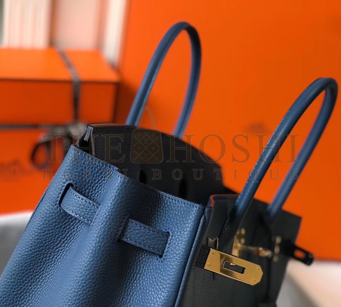 H**me5 Blue Agate Clemence Birkin 30cm Bag Master Quality
