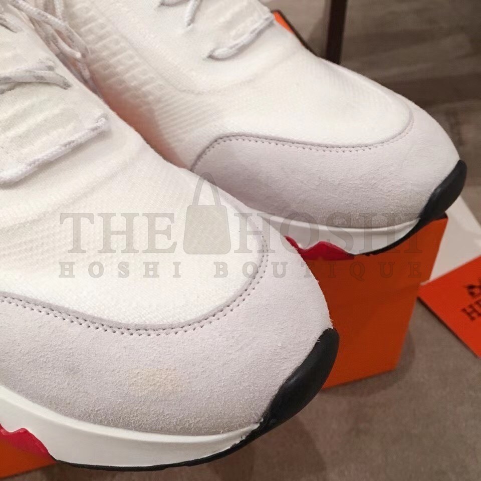 H**me5 Addict Sneakers In White Knit Master Quality