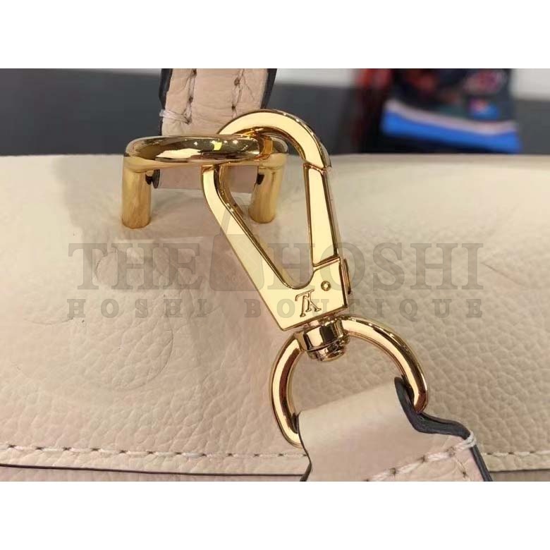 L0vis Vvtt0n LV Women Madeleine BB Handbag Crème Beige Embossed Grained Cowhide Master Quality