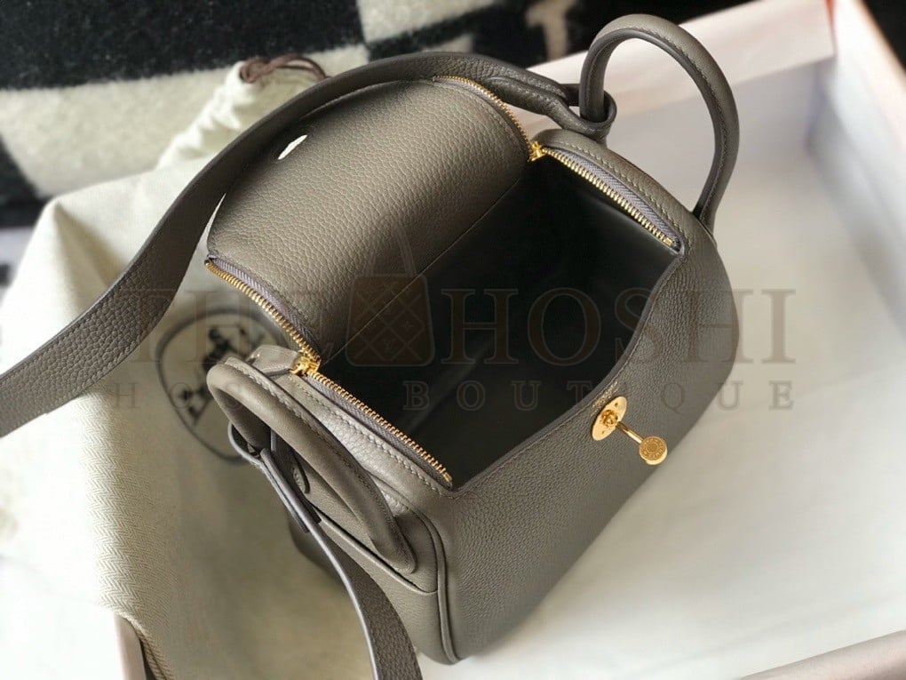 H**me5 Lindy Mini Bag In Etain Clemence Leather GHW Master Quality