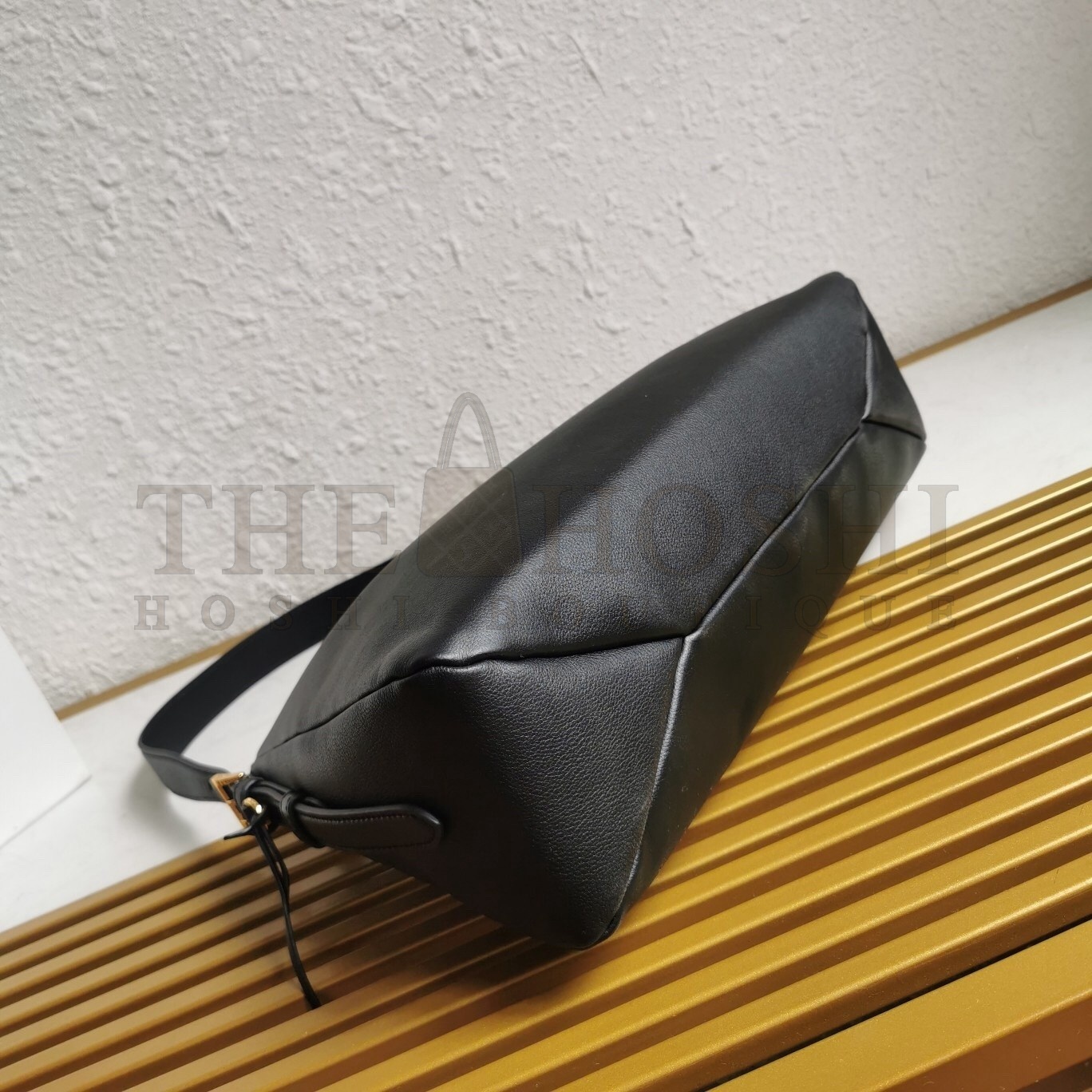 Pra*a Aimee Large Shoulder Bag in Black Leather Master Quality