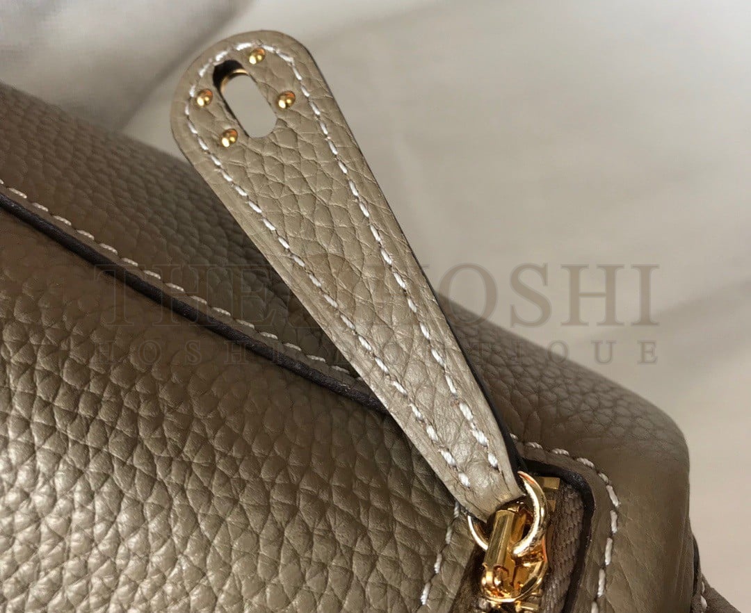 H**me5 Lindy Mini Bag In Gris Tourterelle Clemence Leather GHW Master Quality