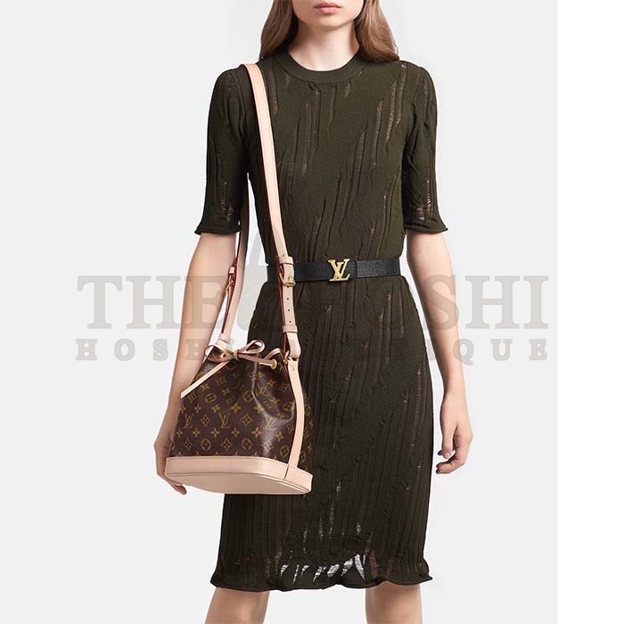 L0vis Vvtt0n LV Women Noé BB Bucket Bag Monogram Coated Canvas Cowhide Leather Master Quality