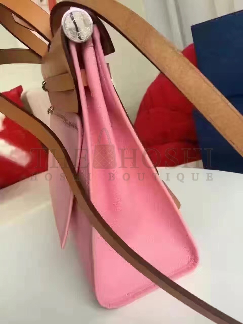 H**me5 Herbag Zip PM 31cm Bag In Pink Canvas Master Quality