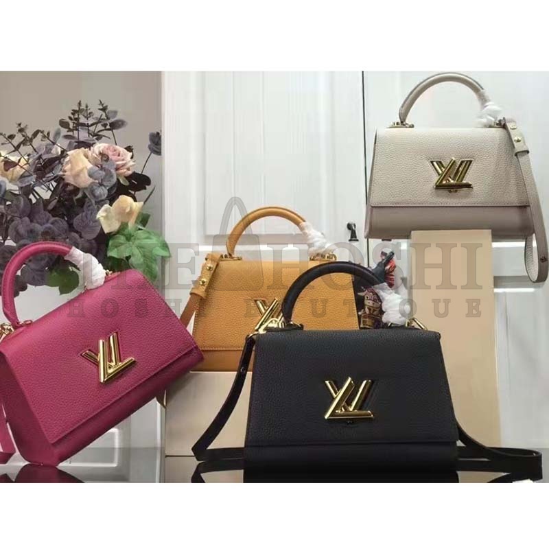 L0vis Vvtt0n LV Women Twist One Handle BB Handbag Dragon Fruit Pink Taurillon Master Quality