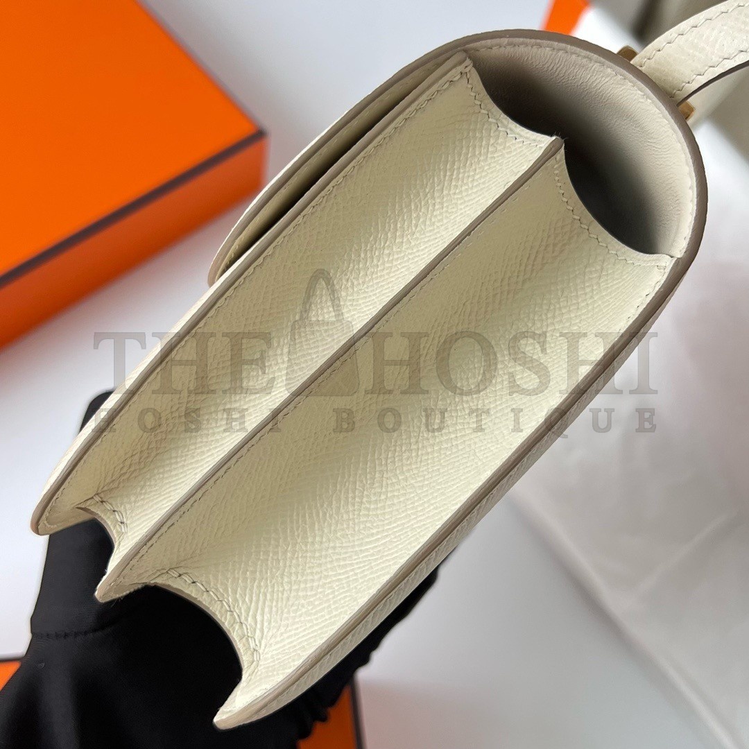 H**me5 Constance 1-18 Mirror Bag In Nata Epsom Calfskin Master Quality