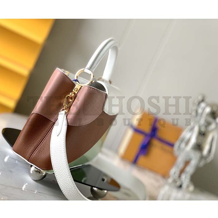 L0vis Vvtt0n LV Women Capucines Mini Handbag Taurillon Patent Leather Smooth Calfskin Master Quality