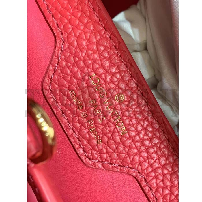 L0vis Vvtt0n LV Women Capucines MM Handbag Rose Pink Taurillon Leather Master Quality