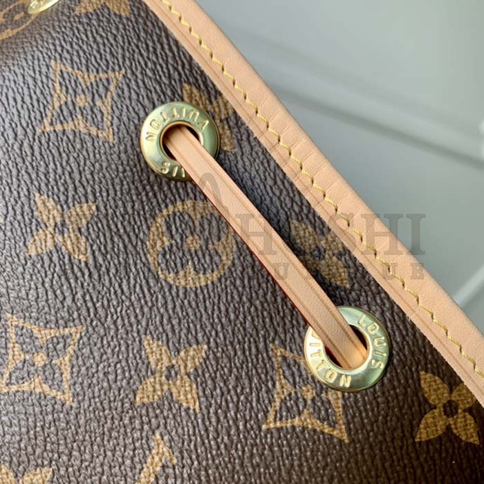 L0vis Vvtt0n LV Women Noé BB Bucket Bag Monogram Coated Canvas Cowhide Leather Master Quality