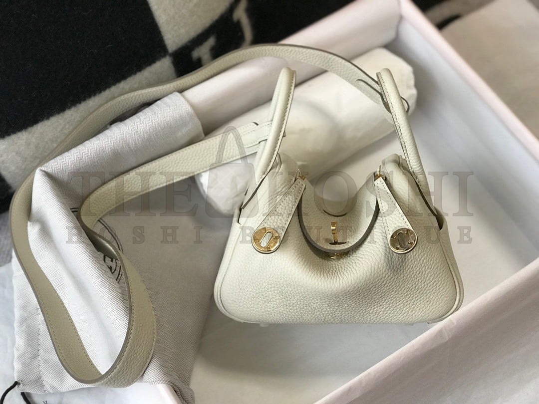 H**me5 Lindy Mini Bag In Craie Clemence Leather GHW Master Quality