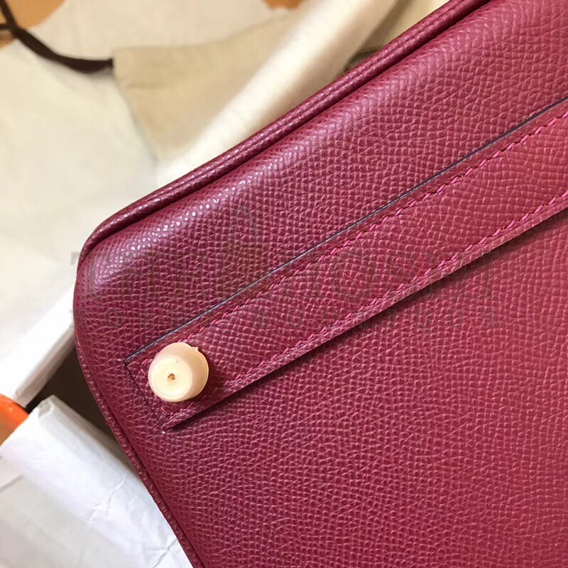 H**me5 Bordeaux Birkin 30cm Epsom Handmade Bag Master Quality