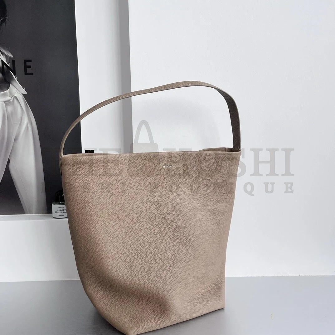 The R0w Large N/S Park Tote in Taupe Grained Leather Master Quality