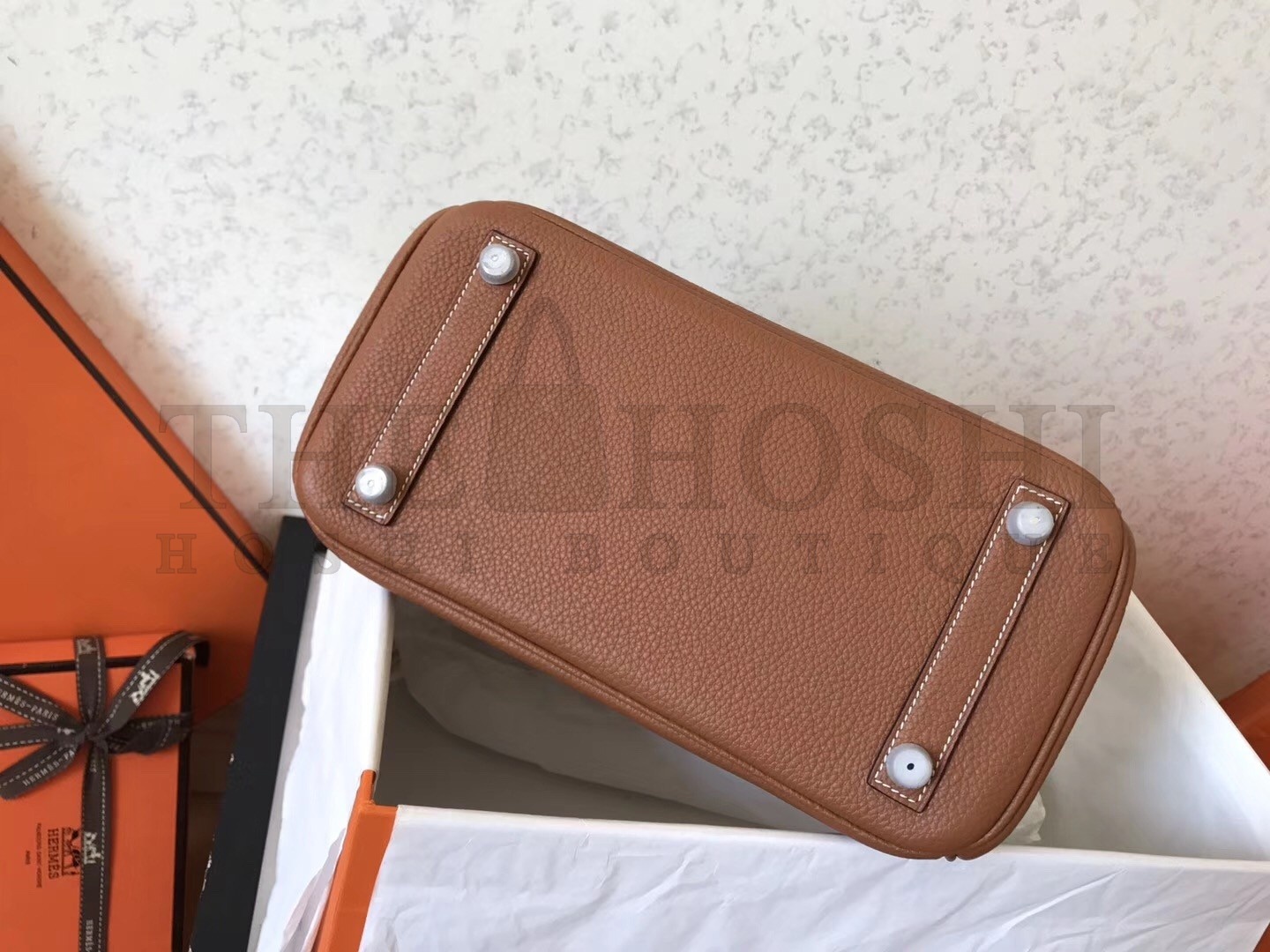 H**me5 Brown Birkin 25cm Clemence Handmade Bag Master Quality