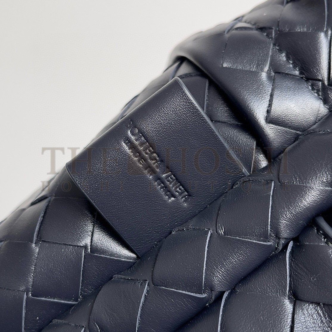 B0tt*ga Ven*ta Medium Backpack In Dark Blue Intrecciato Calfskin Master Quality