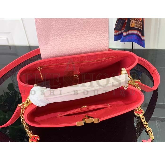 L0vis Vvtt0n LV Women Capucines MM Handbag Rose Pink Taurillon Leather Master Quality