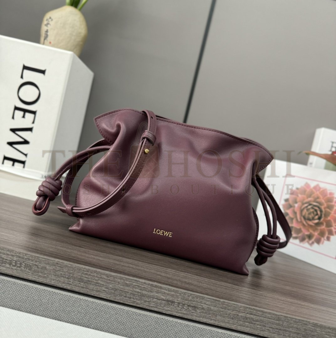 L0ew* Flamenco clutch in nappa calfskin mini(23.9X18X9 cm)  medium(30X24.5X10.5 cm） Master Quality