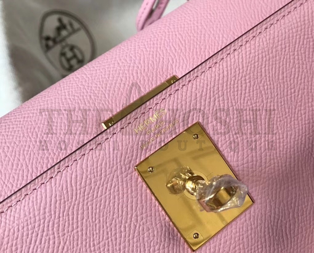 H**me5 Pink Epsom Kelly 32cm Sellier Bag Master Quality