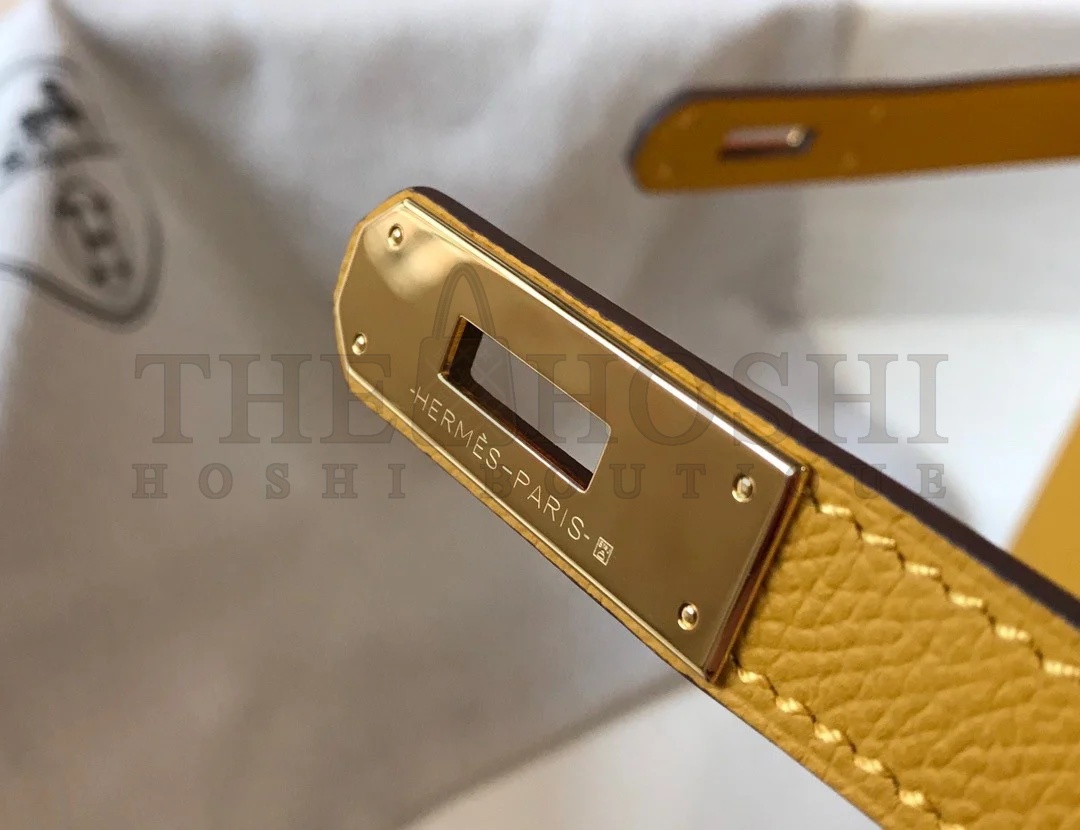 H**me5 Kelly 32cm Sellier Bag in Yellow Epsom Calfskin GHW Master Quality