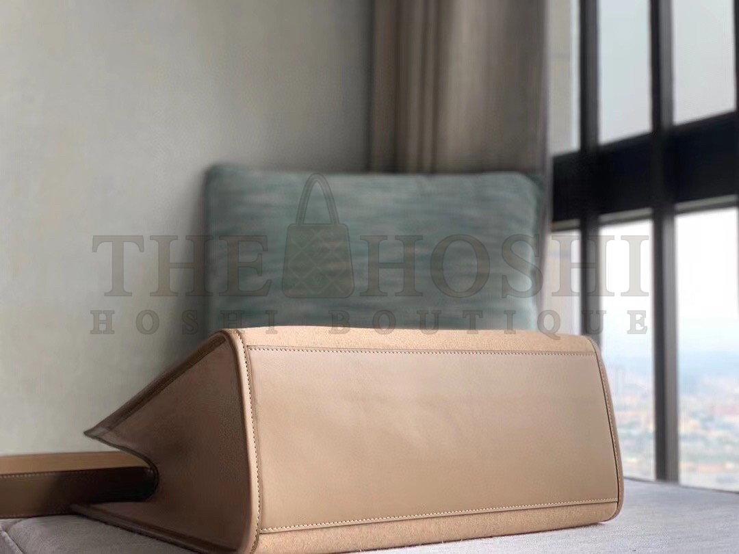 F**di Sunshine Medium Tote Bag In Brown Flannel Master Quality