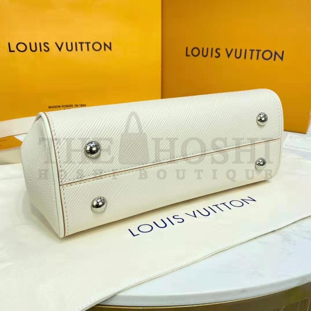 L0vis Vvtt0n LV Women Grenelle Tote MM Bag Galet Gray Epi Grained Cowhide Leather Master Quality