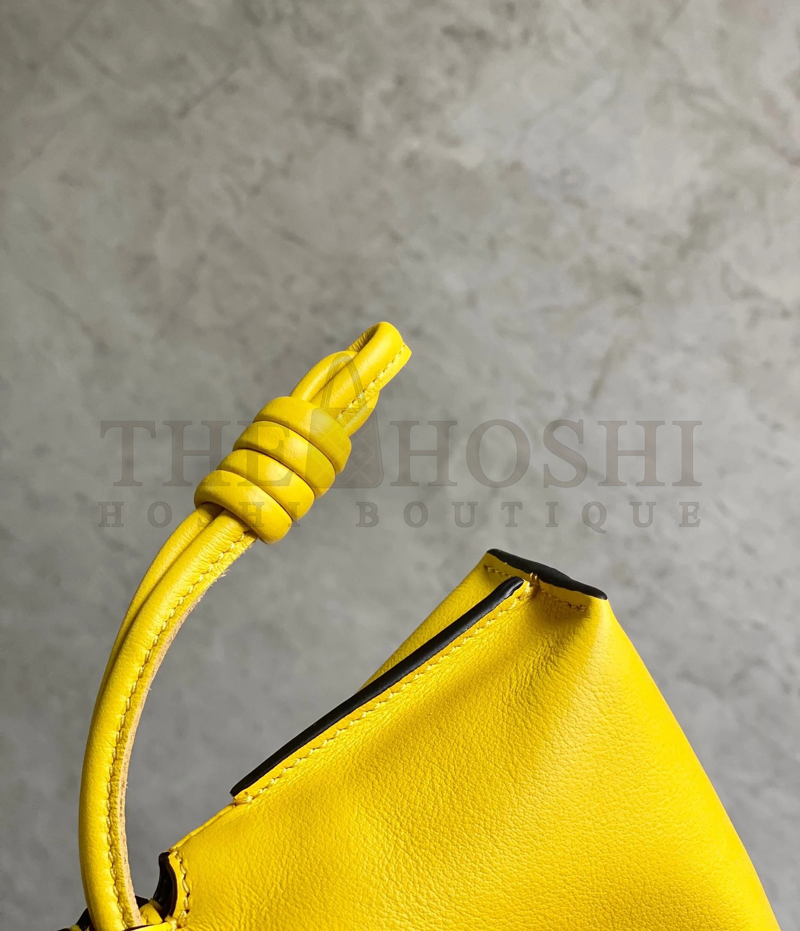 L0ew* Flamenco Nano Clutch In Yellow Nappa Leather Master Quality