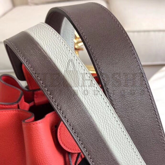 H**me5 Licol 17cm Bag In Red Evercolor Calfskin Master Quality