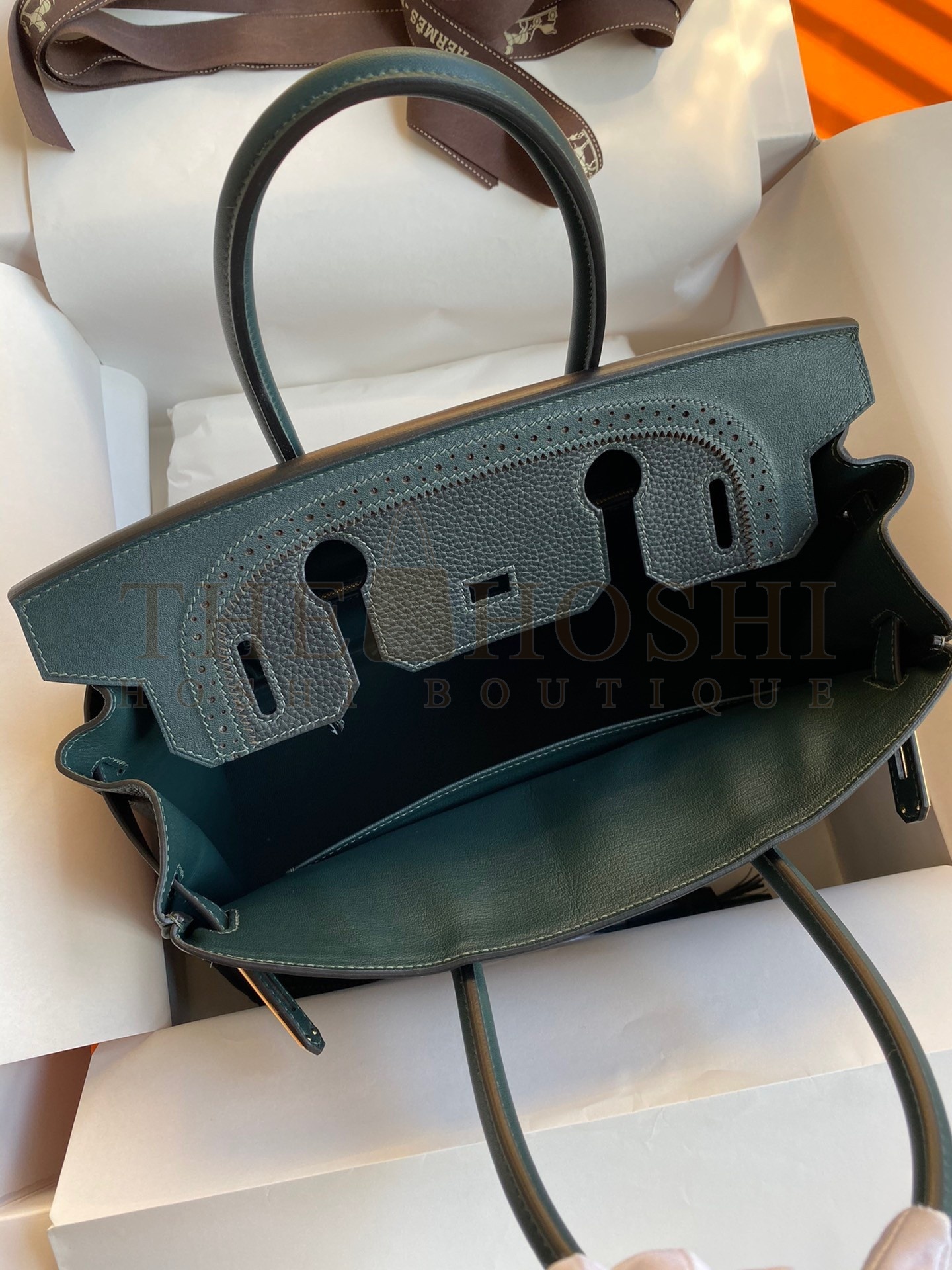 H**me5 Ghillies Birkin 30cm Limited-edition Bag In Black Calfskin Master Quality