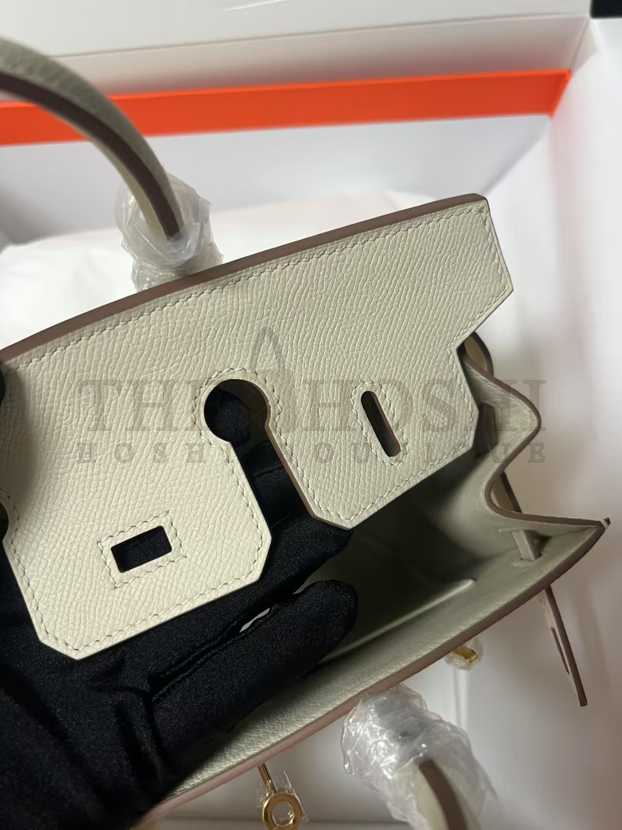 H**me5 Cream Birkin 25cm Epsom Handmade Bag Master Quality