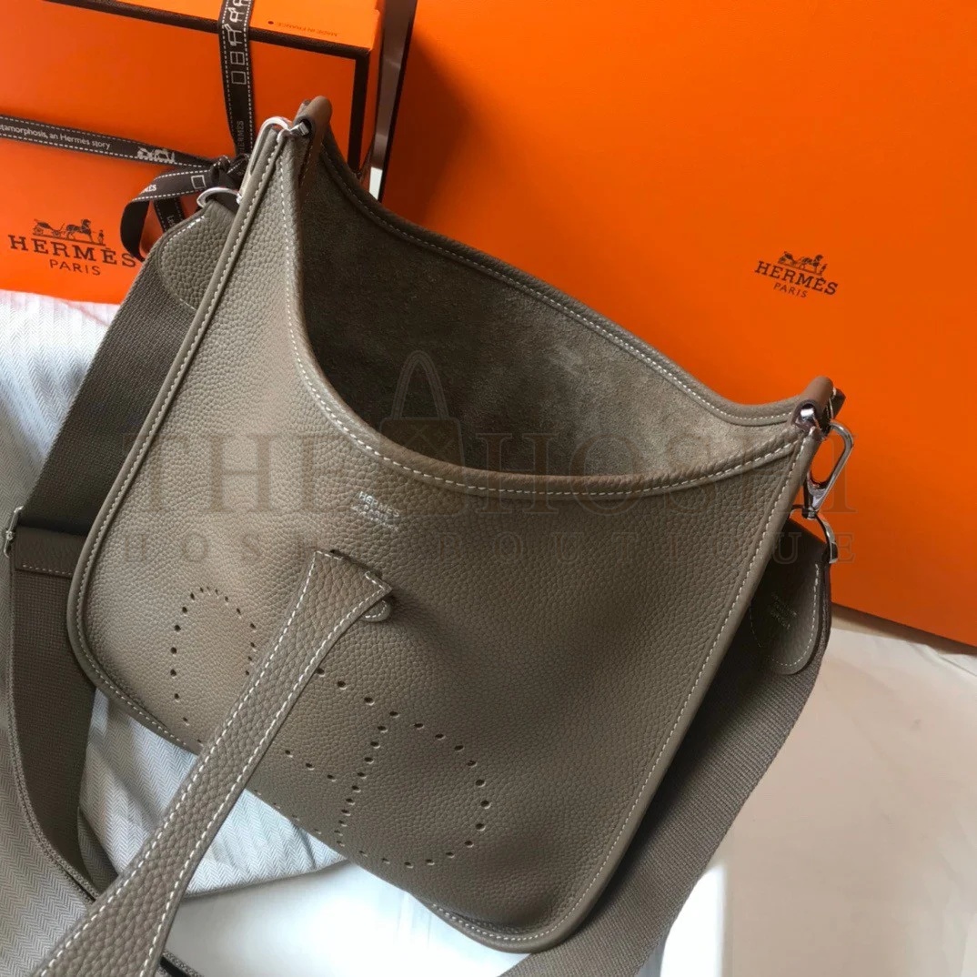 H**me5 Evelyne III 29 Bag In Tourterelle Clemence Leather Master Quality