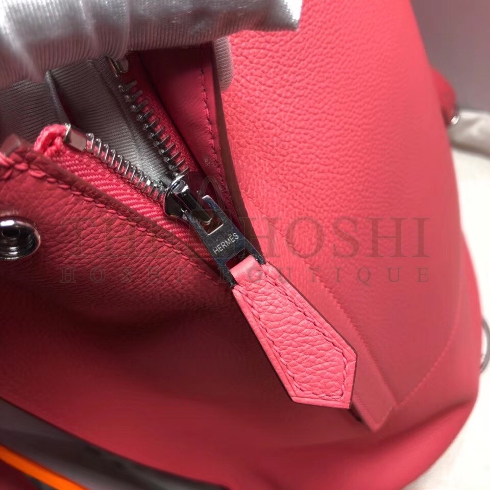 H**me5 GR24 Backpack In Pink Everycolor Calfskin Master Quality