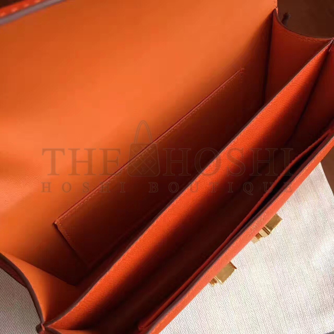 H**me5 Orange Epsom Constance Elan 25cm Bag Master Quality