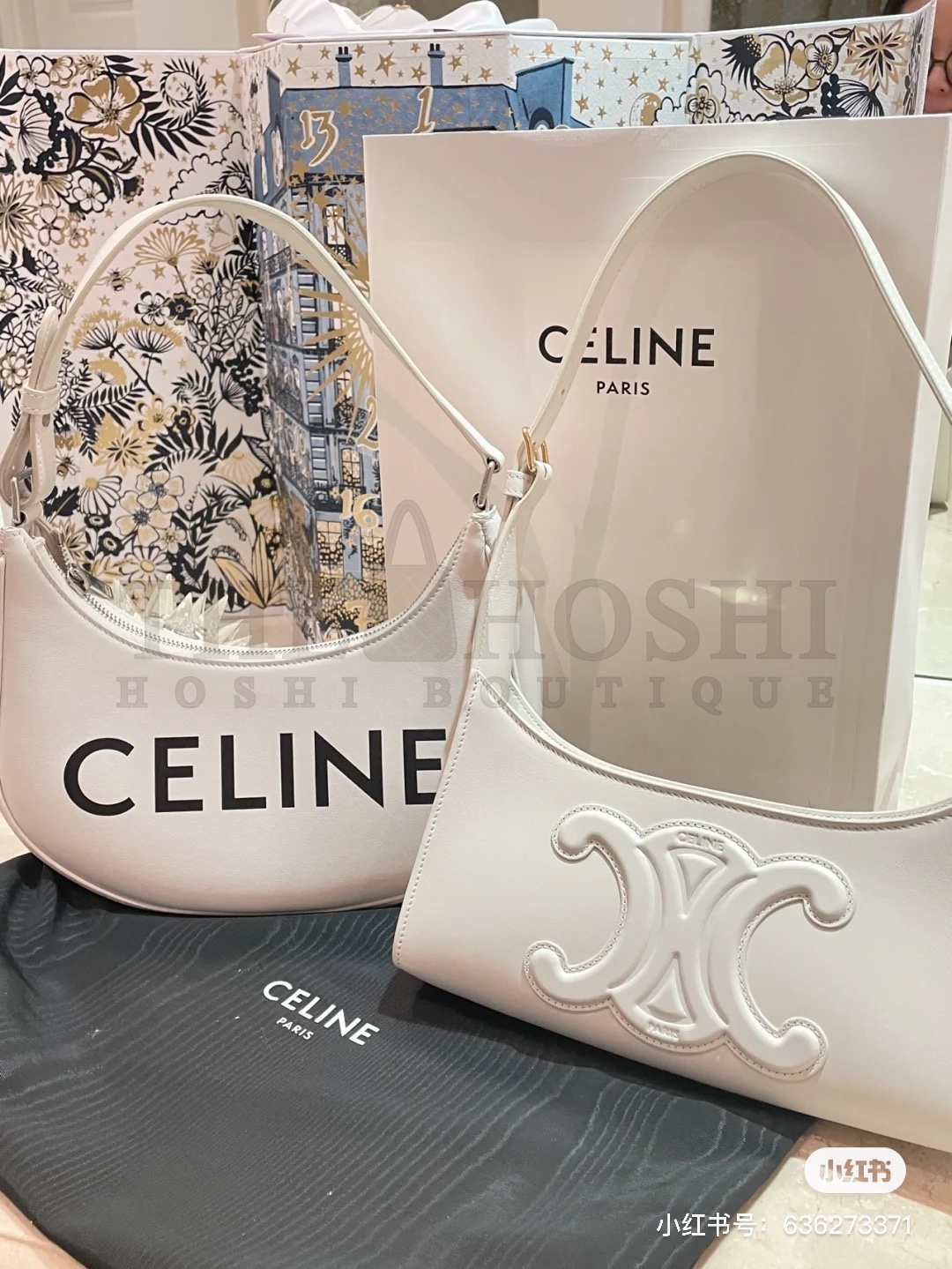 Ce1i*e Smooth Calfskin Cuir Triomphe Shoulder Bag Master Quality