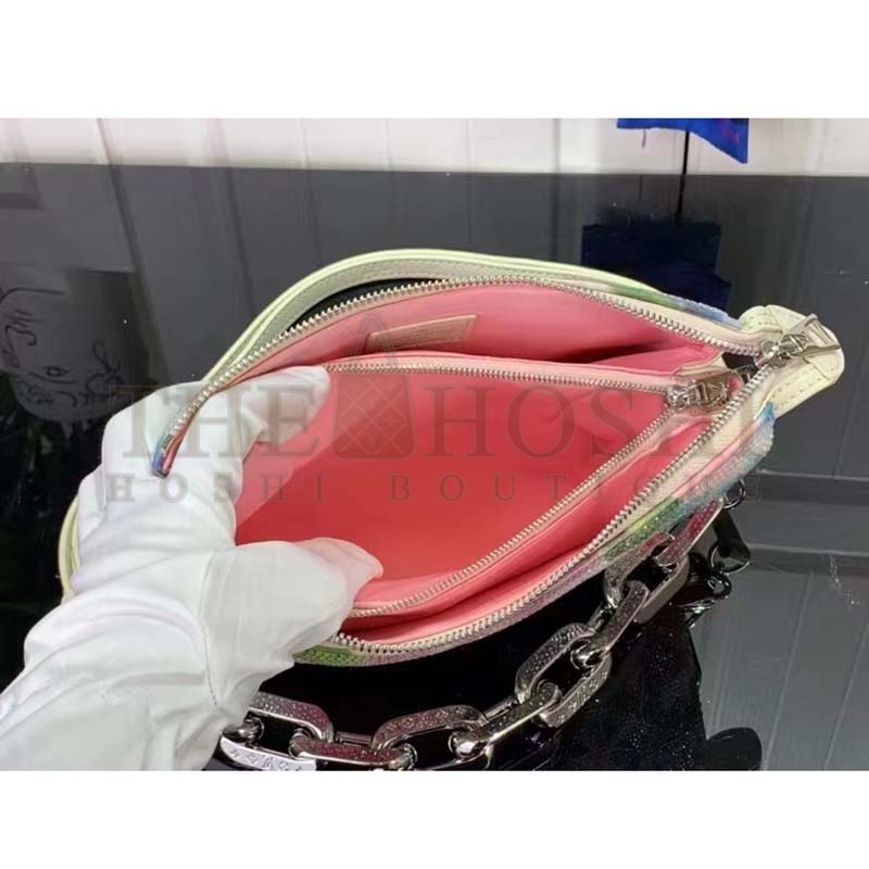 L0vis Vvtt0n LV Women Capucines BB Handbag Multicolor Satin Textile Crystals Lambskin Master Quality