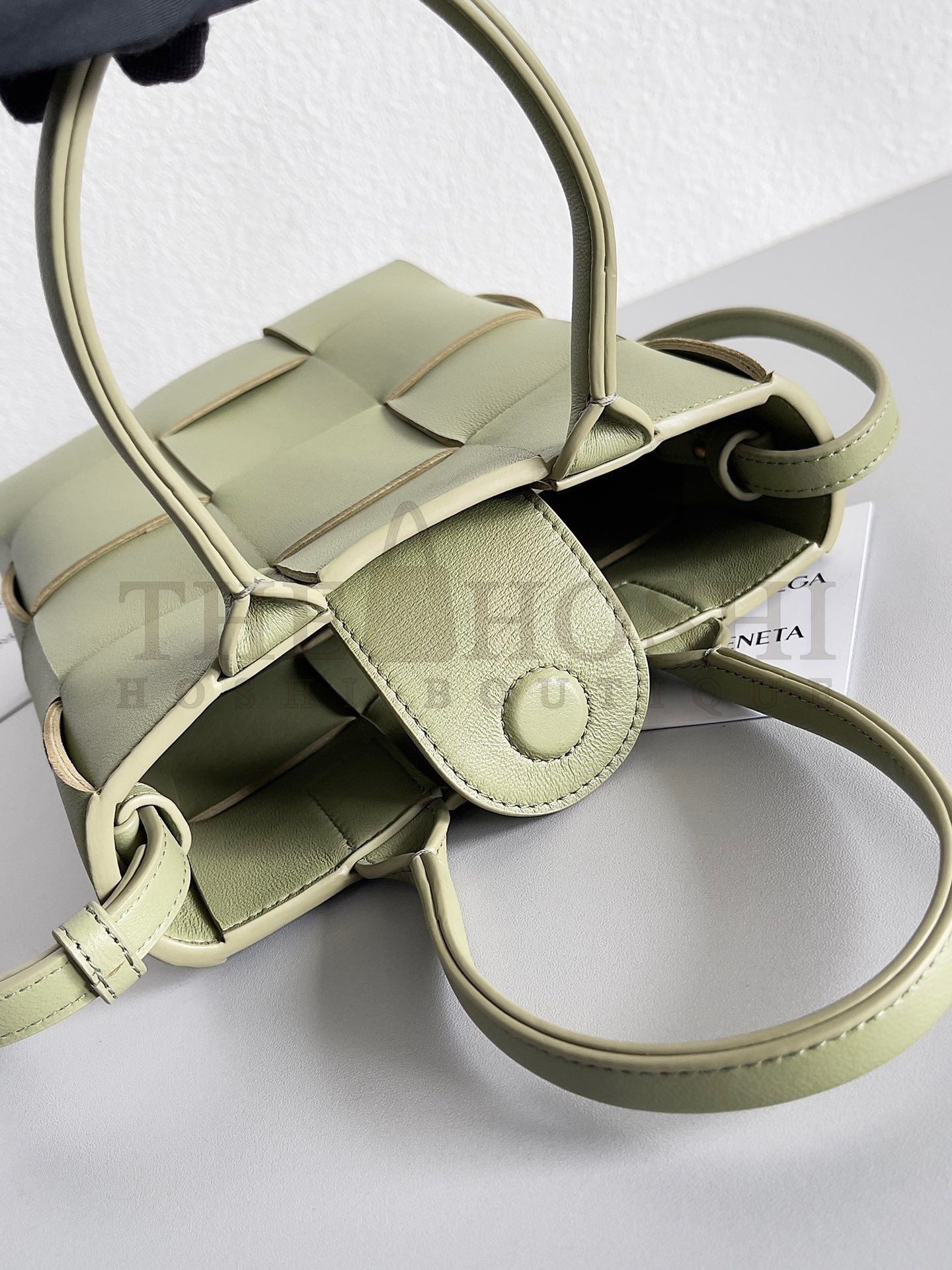 B0tt*ga Ven*ta Cassette Mini Tote Bag In Travertine Lambskin Master Quality