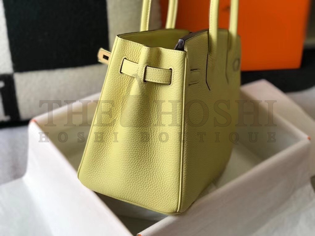 H**me5 Jaune Poussin Clemence Birkin 30cm Bag Master Quality
