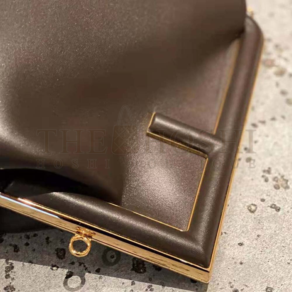 F**di Women First Medium Nappa Leather Bag-Maroon Master Quality