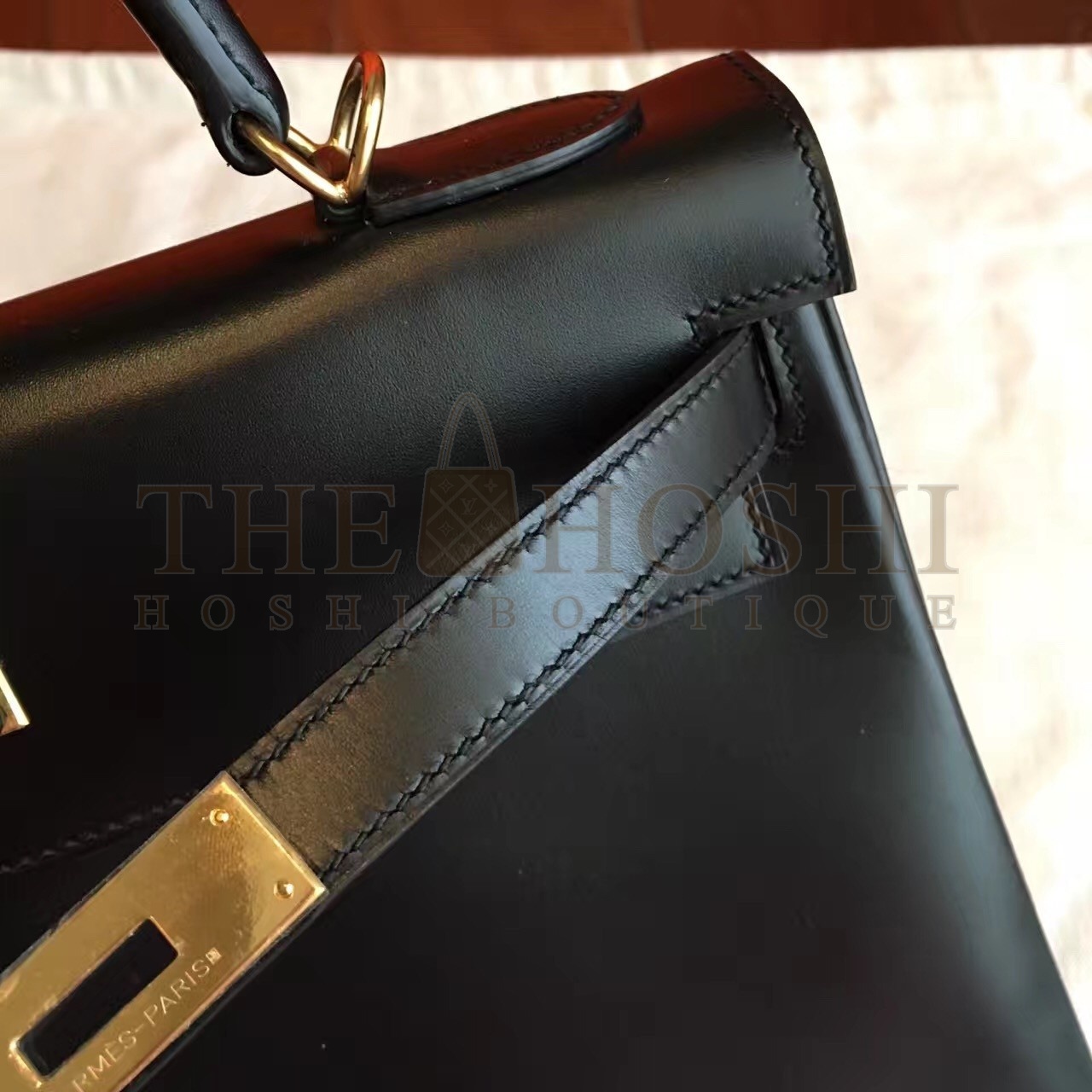 H**me5 Black Box Kelly Retourne 32cm Handmade Bag Master Quality