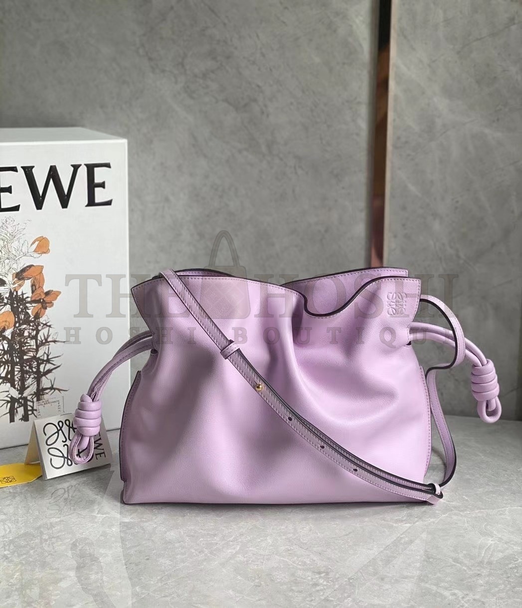 L0ew* Flamenco Clutch In Bloom Orchid Nappa Leather Master Quality