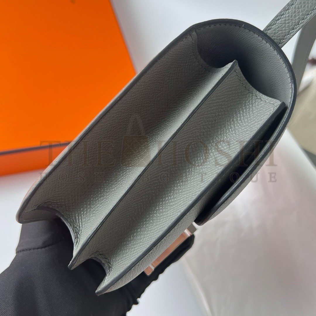 H**me5 Constance 18 Handmade Bag In Gris Meyer Epsom Calfskin Master Quality