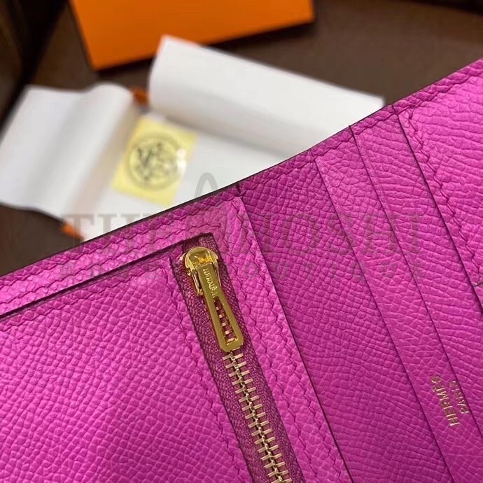 H**me5 Bearn Compact Wallet In Magnolia Epsom Leather Master Quality