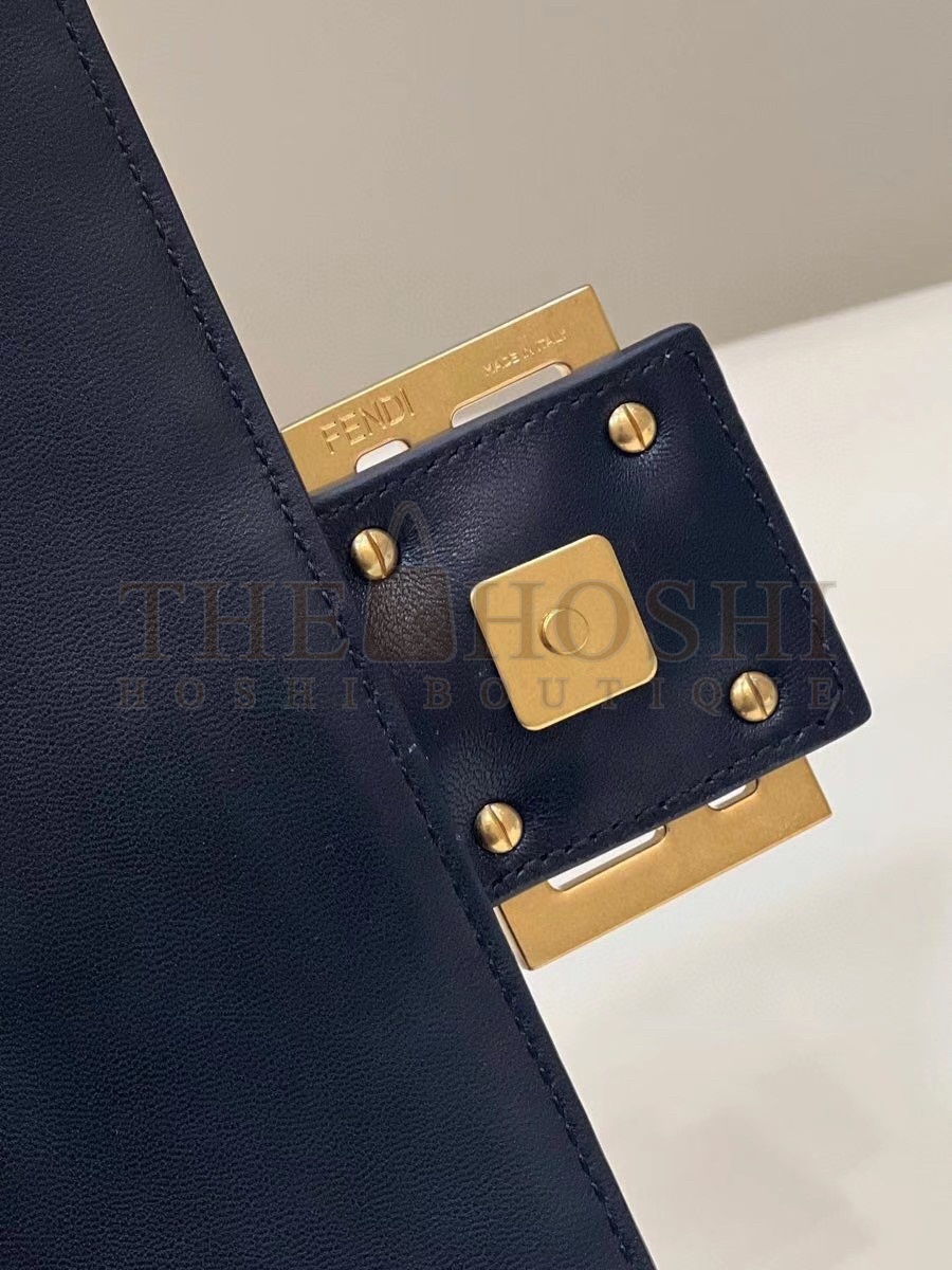 F**di Large Baguette Bag In Black FF Nappa Leather Master Quality